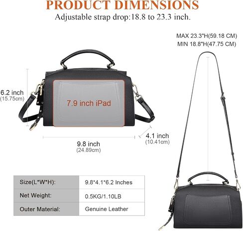 Over Earth Genuine Leather Crossbody Bags for Women Small Top handle Shoulder Handbags and Purses in Saudi Arabia