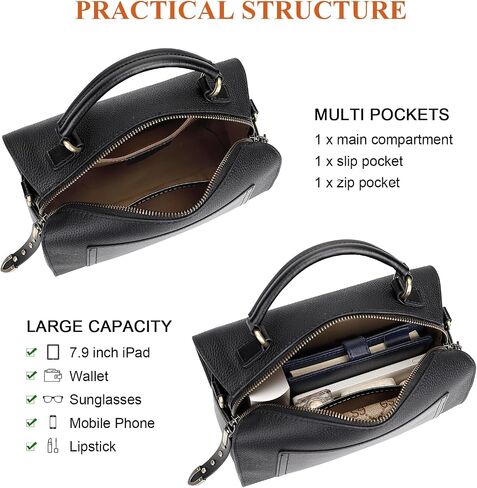 Over Earth Genuine Leather Crossbody Bags for Women Small Top handle Shoulder Handbags and Purses in Saudi Arabia