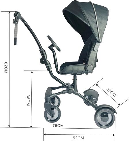 Englacha Uptown Deluxe Rider - مقطورة مقعد للأخوة للكراسي المتحركة بما في ذلك غطاء المطر ومظلة الشمس in Kuwait