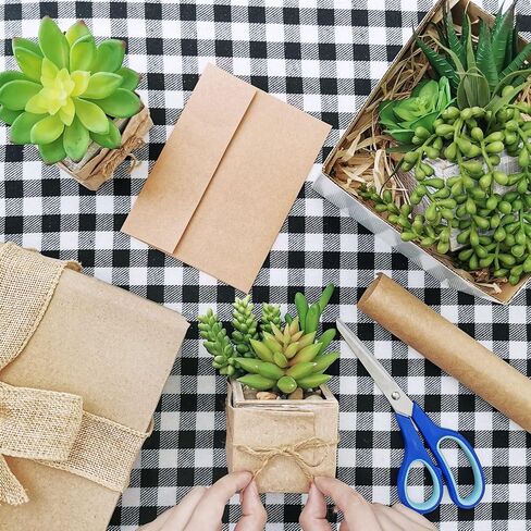 Set of 3 Assorted Small Green Potted Succulents Plants Decoration String of Pearls Fake Succulents in Rustic Wooden Pots for Home Living Room Bathroom Table Windowsill Shelf Office Desk Indoor Decor in Saudi Arabia