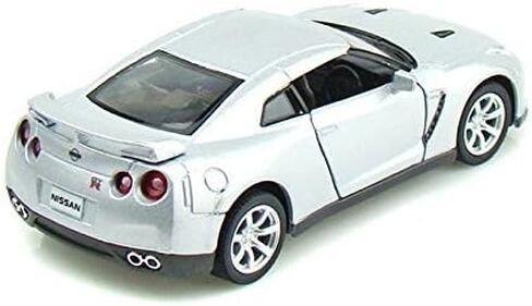 KiNSMART 2009 Nissan GT-R R35 Silver 5" 1:36 Scale Die Cast Metal Model Toy Car w/Pullback Action in Saudi Arabia