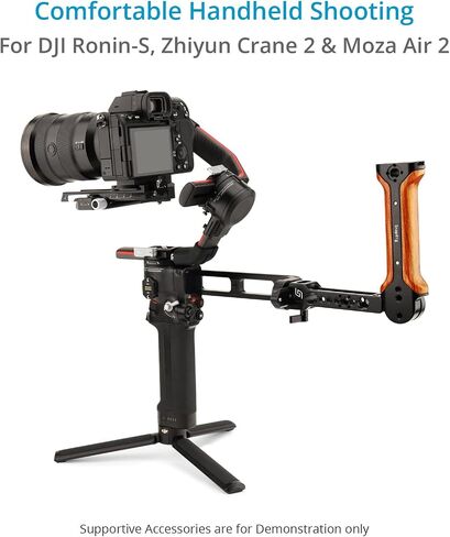 PROAIM Snaprig Handgrip for Ronin S, Crane 2, Air 2 Camera Gimbals. Ergonomic Wooden Grip. Rosette for 180° Adjustment (GA203) in Saudi Arabia