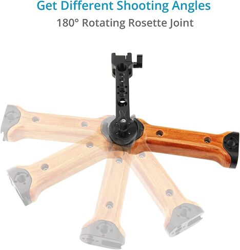PROAIM Snaprig Handgrip for Ronin S, Crane 2, Air 2 Camera Gimbals. Ergonomic Wooden Grip. Rosette for 180° Adjustment (GA203) in Saudi Arabia
