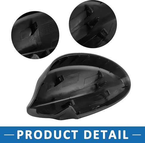 Rear View Mirror Covers Cap 5116713509 Car Accessory for BMW 335i 2007-2008 (Set of 2) in Saudi Arabia