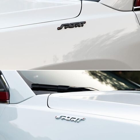 ملصق شعار سيارة رياضي ثلاثي الأبعاد، ملصق رياضي عالمي للسيارة، شارات شعار شعار السيارة الخلفي، شعار السيارة، ملصقات رياضية للسيارة، ملحقات السيارة الخارجية (أسود) in Kuwait