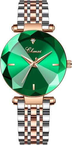 FANMIS Luxury Women's Classic Crystal Diamond Bracelet Watch Elegant Small Face Stainless Steel Waterproof Watch Business Dress Watch for Ladies Girls in Saudi Arabia
