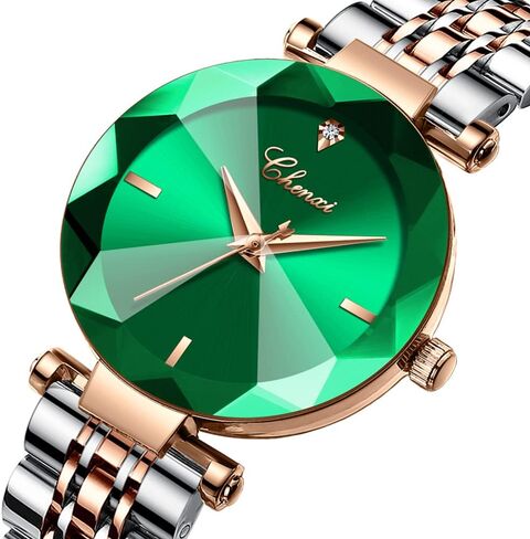 FANMIS Luxury Women's Classic Crystal Diamond Bracelet Watch Elegant Small Face Stainless Steel Waterproof Watch Business Dress Watch for Ladies Girls in Saudi Arabia