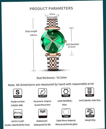 FANMIS Luxury Women's Classic Crystal Diamond Bracelet Watch Elegant Small Face Stainless Steel Waterproof Watch Business Dress Watch for Ladies Girls in Saudi Arabia