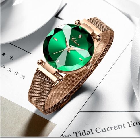 FANMIS Luxury Women's Classic Crystal Diamond Bracelet Watch Elegant Small Face Stainless Steel Waterproof Watch Business Dress Watch for Ladies Girls in Saudi Arabia