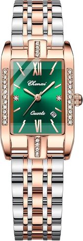 ساعة FAMIS الفاخرة للنساء بسوار من الكريستال والألماس الكلاسيكي وجه صغير أنيق من الفولاذ المقاوم للصدأ مقاوم للماء ساعة رسمية للعمل للسيدات والفتيات in Kuwait