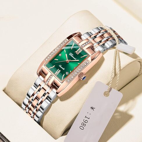 ساعة FAMIS الفاخرة للنساء بسوار من الكريستال والألماس الكلاسيكي وجه صغير أنيق من الفولاذ المقاوم للصدأ مقاوم للماء ساعة رسمية للعمل للسيدات والفتيات in Kuwait