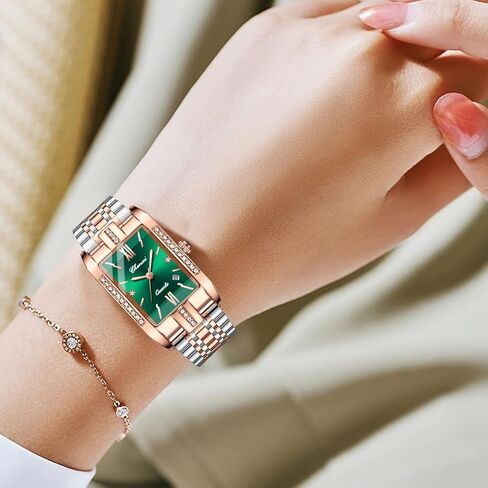 ساعة FAMIS الفاخرة للنساء بسوار من الكريستال والألماس الكلاسيكي وجه صغير أنيق من الفولاذ المقاوم للصدأ مقاوم للماء ساعة رسمية للعمل للسيدات والفتيات in Kuwait