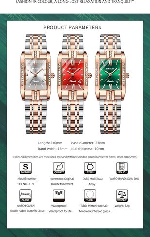 ساعة FAMIS الفاخرة للنساء بسوار من الكريستال والألماس الكلاسيكي وجه صغير أنيق من الفولاذ المقاوم للصدأ مقاوم للماء ساعة رسمية للعمل للسيدات والفتيات in Kuwait