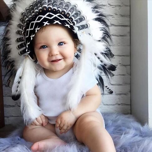 Indian Headdress Headband for Native American Costume,Indian Style Headdress,Adult Headband- Headpiece Fashion Elegant Party Photo Props in Saudi Arabia