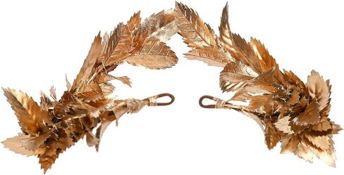 Woodland Gold Laurel Crown - Greek Forest Headpiece Elf Leaf Circlet for Adult Renaissance Cosplay Toga Costume in Saudi Arabia