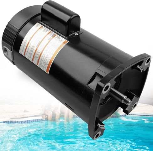 B2853 Pool Pump Motor,1HP | 115/230V | 56Y Frame | 3450 RPM | 6.5/13.0 Max Amps,Compatible with Sta-Rite,Hydro-Tech,Premier,Aquaflo,Red Jacket,Sears,Pac Fab and AO Smith Century Pumps in Saudi Arabia