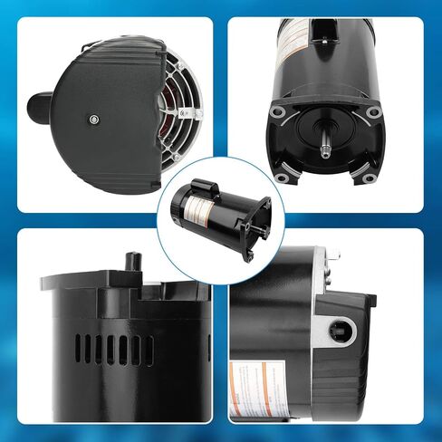 B2853 Pool Pump Motor,1HP | 115/230V | 56Y Frame | 3450 RPM | 6.5/13.0 Max Amps,Compatible with Sta-Rite,Hydro-Tech,Premier,Aquaflo,Red Jacket,Sears,Pac Fab and AO Smith Century Pumps in Saudi Arabia