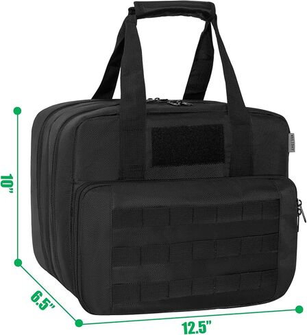 حقيبة نطاق بندقية تكتيكية لـ 4 مسدسات وذخيرة، وحقيبة مسدس واق من المطر مع 7 فتحات للمجلات ورقعة علم الولايات المتحدة لممارسة رياضة الرماية والصيد في الهواء الطلق in Kuwait