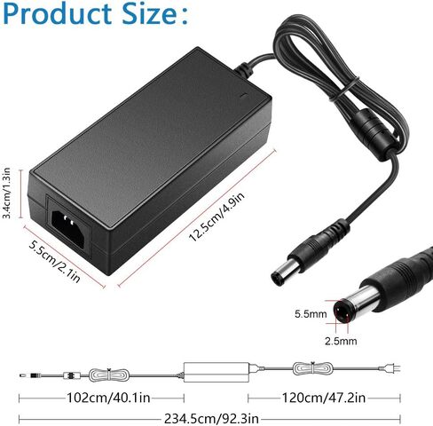 SHNITPWR 12V 6A AC DC Power Supply Adapter Converter 100V~240V AC to DC 12 Volt 6 Amp 72W LED Driver Transformer with 5.5x2.5mm Plug for 5050 3528 LED Strip 3D Printer CCTV Security System LCD Monitor in Saudi Arabia