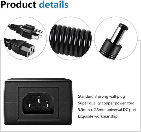 SHNITPWR 12V 6A AC DC Power Supply Adapter Converter 100V~240V AC to DC 12 Volt 6 Amp 72W LED Driver Transformer with 5.5x2.5mm Plug for 5050 3528 LED Strip 3D Printer CCTV Security System LCD Monitor in Saudi Arabia