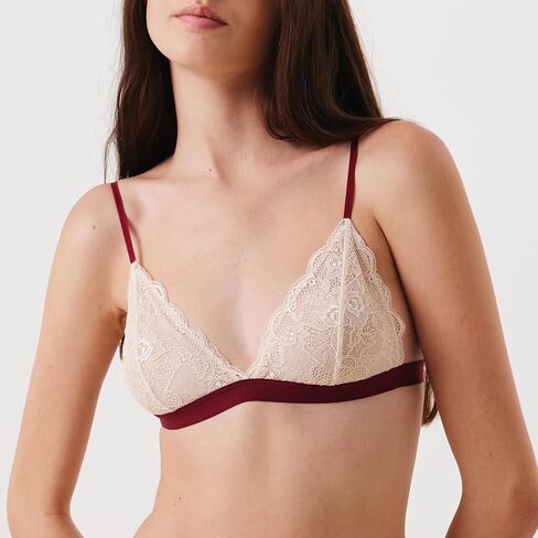 Women’s Floral Lace Bra, Wireless Triangle Bralette for A-BCup in Saudi Arabia