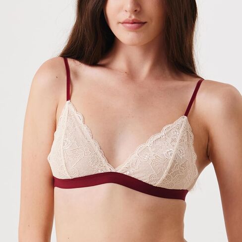Women’s Floral Lace Bra, Wireless Triangle Bralette for A-BCup in Saudi Arabia
