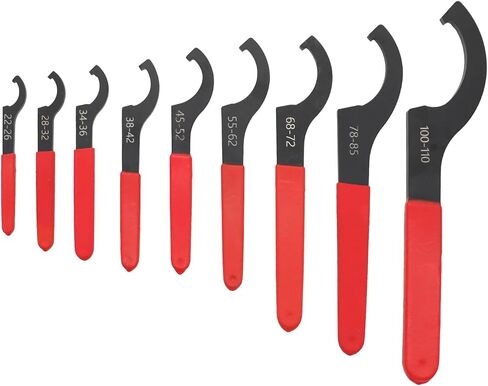 9Pcs Coilover Spanner Wrench Set, Adjustable Shock Wrench Universal Carbon Steel Spanners Compatible with Most Coil Over Shock Adjustments (Blue) in Saudi Arabia