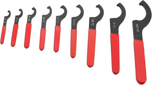 9Pcs Coilover Spanner Wrench Set, Adjustable Shock Wrench Universal Carbon Steel Spanners Compatible with Most Coil Over Shock Adjustments (Blue) in Saudi Arabia