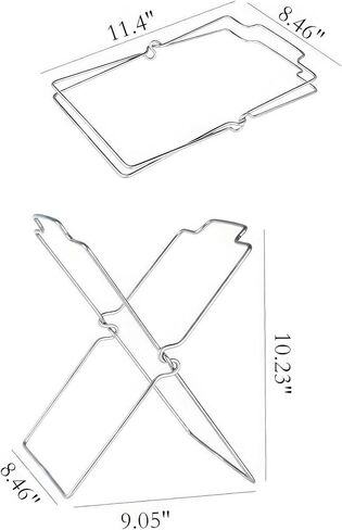 Grocery Bag Holder-Stainless Steel Foldable - Ideal for Kitchen Office and Outside -Garbage Support Rack with Towel Hanging Rod -Large in Saudi Arabia