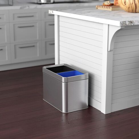 iTouchless 3 Gallon Bathroom Sensor Trash Can, 10 Liter Touchless Small Automatic Slim Garbage Bin with Lid, Smart Narrow Motion Control Commercial Waste Basket for Office, Bedroom, White in Saudi Arabia