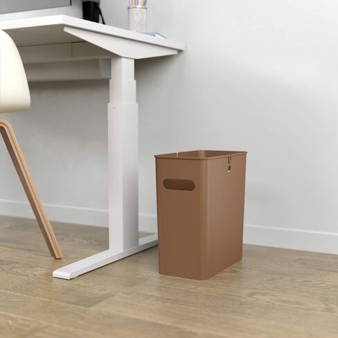 iTouchless 3 Gallon Bathroom Sensor Trash Can, 10 Liter Touchless Small Automatic Slim Garbage Bin with Lid, Smart Narrow Motion Control Commercial Waste Basket for Office, Bedroom, White in Saudi Arabia