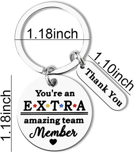 هدايا تقدير الموظف للنساء والرجال زملاء العمل شكرا لك سلسلة المفاتيح للنساء الرجال الموظفين شكرا لك هدايا لزملاء العمل هدايا عيد الميلاد Bdy لزميل الامتنان هدايا التقاعد سلسلة المفاتيح محفورة in Kuwait