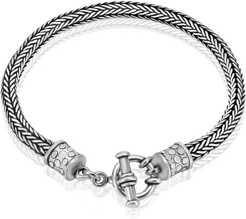 CHARMING - 925 Sterling Silver 3.5MM / 5MM Unisex Foxtail Bracelet - Sizes 6 to 10.5 inches in Saudi Arabia
