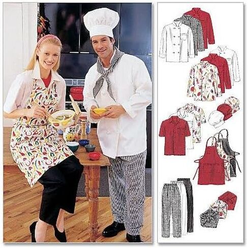 McCall's Patterns M2233MED M2233 Misses' and Men's Jacket, Shirt, Apron, Pull-On Pants, Neckerchief and Hat, Size MED in Saudi Arabia