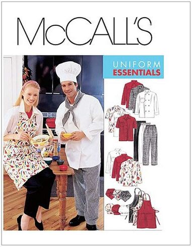 McCall's Patterns M2233MED M2233 Misses' and Men's Jacket, Shirt, Apron, Pull-On Pants, Neckerchief and Hat, Size MED in Saudi Arabia