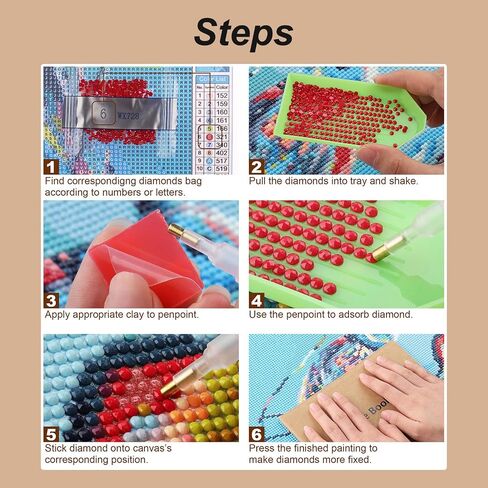 Stalente Diamond Painting Kits for Adults Dragonfly, 5D DIY Diamond Art Kits for Beginners Round Full Drill Diamond Painting for Home Wall Decoration Gift 12×12inch, Flower in Saudi Arabia