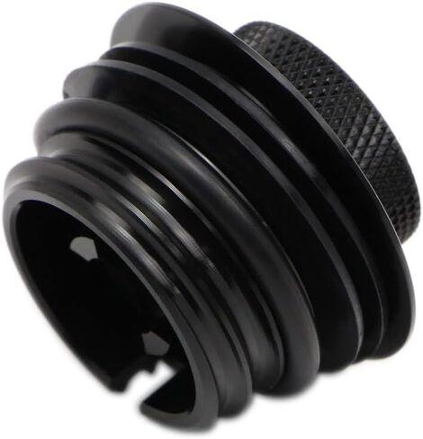 Motorcycle Pop-up Fuel Gas Storage Cap Exhaust Port Fuel Tank Compatible with Harley Davidson Dyna Softail Vented Thread Cap Cover Screw Modified (Push-Type,Black with Silver Edge) in Saudi Arabia