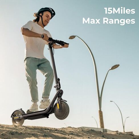 Jasion Electric Scooter, 500W Peak Motor, Up to 15.5 MPH, 19 Miles Ranges Foldable Electric Kick Scooter with Dual Braking System, Adults/Youth E Scooter for Commute in Saudi Arabia