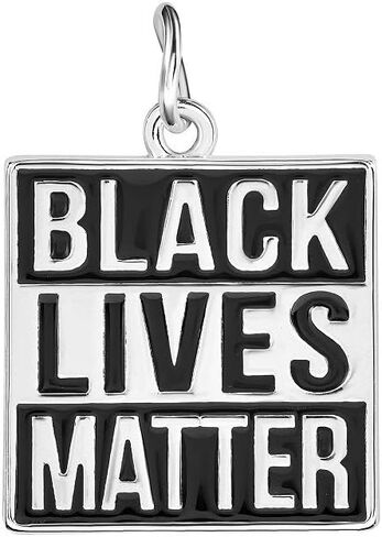 Black Ribbon Charms for Melanoma, Skin Cancer and Black Lives Matter Awareness - Perfect Jewelry Making, Bracelets, Necklaces, DIY Projects, Support Groups, Fundraisers, and More! in Saudi Arabia