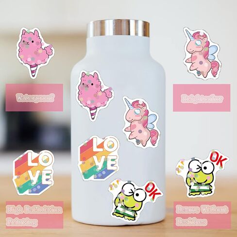 100 Pcs Animal Stickers for Kids,Different Animal Water Bottle Stickers Waterproof Vinyl Stickers Skateboard Laptop Aesthetic Computer Hydroflask Phone Stickers Packs for Christmas Gifts in Saudi Arabia