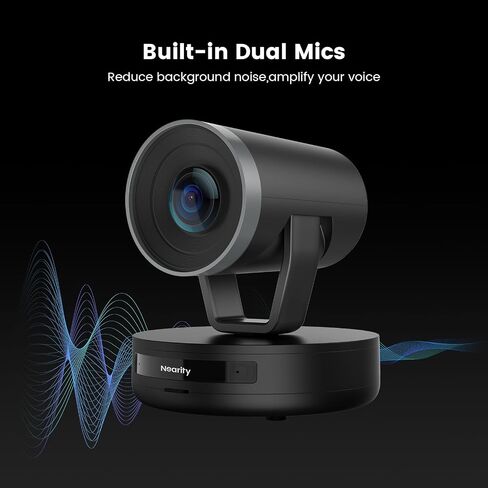 V415 4K PTZ Webcam, Zoom Certified Conference Camera, 15x Hybrid Zoom, AI-Powered Noise Cancellation, HDMI | RJ45 NDI Supported, 350° Pan & 60° Tilt, Remote Control for Zoom/Teams/Google Meet in Saudi Arabia