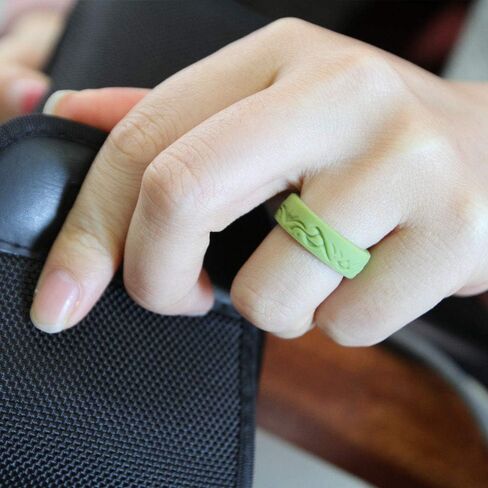 Silicone Wedding Ring for Women and Men Silicone Rubber Wedding Bands With many Size and Colors in Saudi Arabia