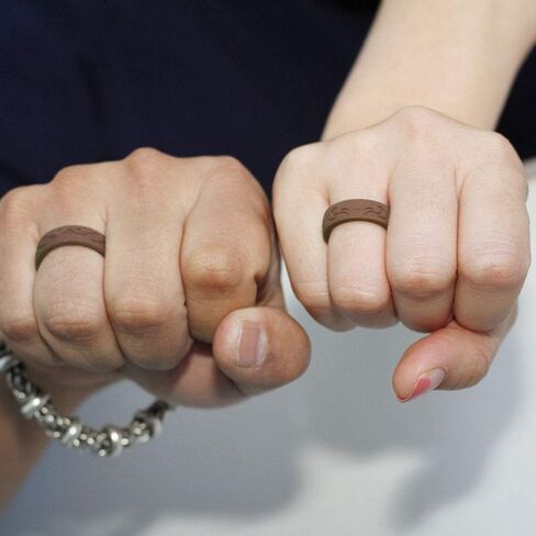 Silicone Wedding Ring for Women and Men Silicone Rubber Wedding Bands With many Size and Colors in Saudi Arabia