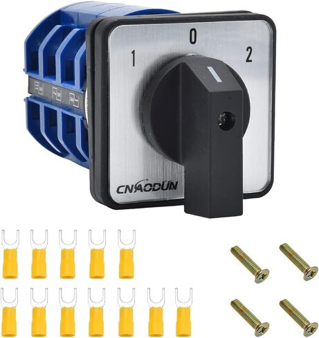 مفتاح التحويل، CNAODUN Universal Rotary 63A 660V 3 مواضع 12 محطة LW28-63 محدد التبديل العالمي الإغلاق in Kuwait