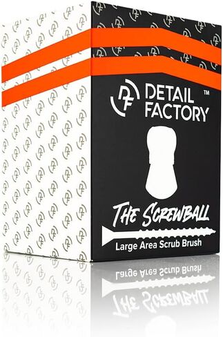 Detail Factory - Screwball Brush - Easy-to-Hold Non-Slip Rubber Grip - Safe for Paint and Interior Surfaces, Detail Around Grilles, Emblems, Trim, and More - Black in Saudi Arabia