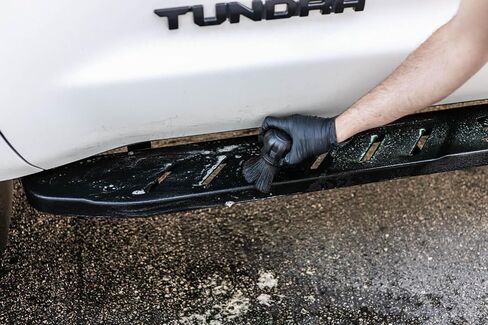 Detail Factory - Screwball Brush - Easy-to-Hold Non-Slip Rubber Grip - Safe for Paint and Interior Surfaces, Detail Around Grilles, Emblems, Trim, and More - Black in Saudi Arabia
