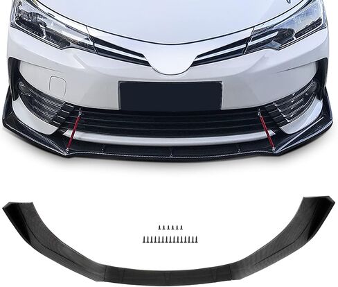 SCITOO Universal 3PCS Glossy Carbon Look Front Bumper Body Kit in Saudi Arabia