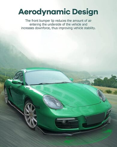 SCITOO Universal 3PCS Glossy Carbon Look Front Bumper Body Kit in Saudi Arabia