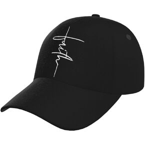 Jesus Christian Cross Baseball Cap for Men Women Adjustable Trucker Hat for Running Sports Hiking Beach