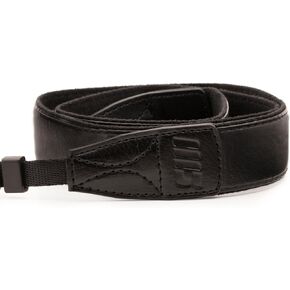 MegaGear Black Leather Digital SLR Camera, Camcorder Neck Shoulder Straps for Canon, Nikon, Samsung, Olympus, Sony, Fujifilm, Panasonic